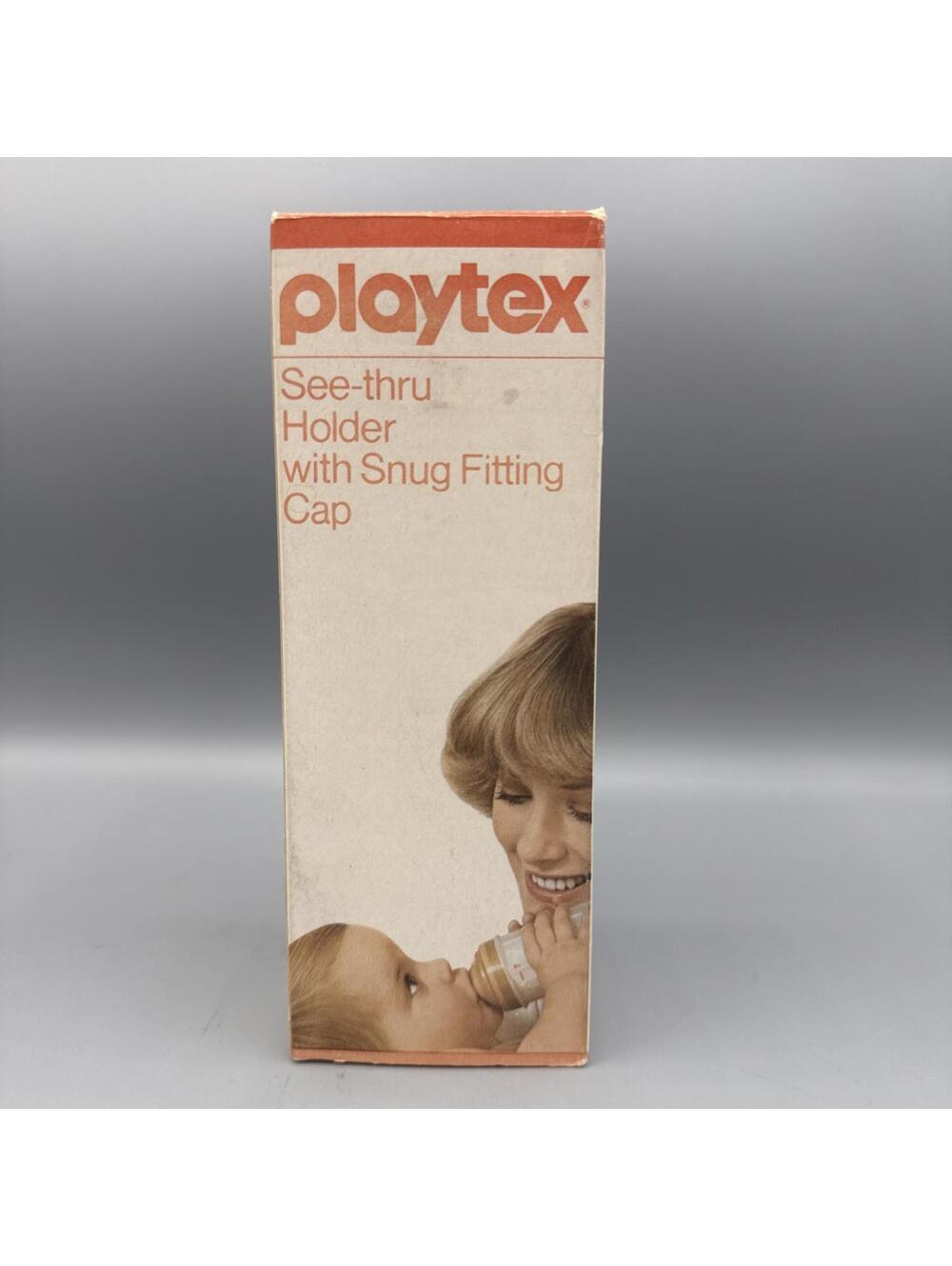 Vtg Playtex Baby See-thru Holder with Snug Fitting Cap 1978 Bottle Collectible